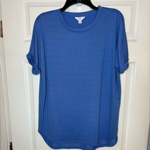 Beautiful blue knit top